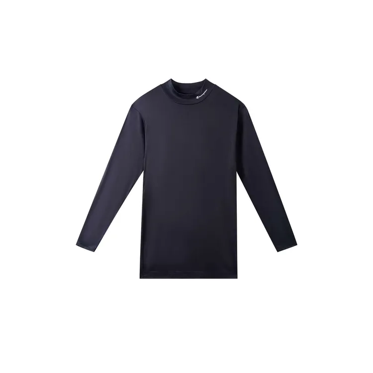 Champion T-Shirts Unisex Black Stand Collar Moderate