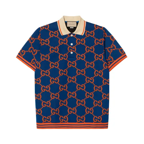 GUCCI Gg Jacquard Polo T Shirt