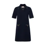 GUCCI Short Sleeved Dress Women's Blue