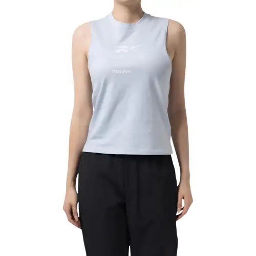 Reebok Sleeveless Sports Shirts Women's Blue