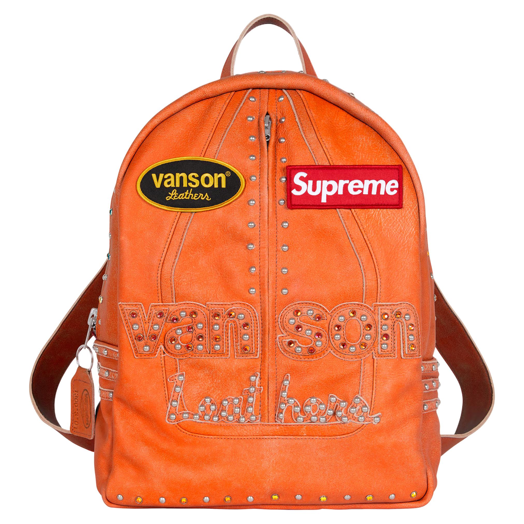 Рюкзак Supreme FW25 WEEK15 Vanson b.b simon 20L (оранжевый)