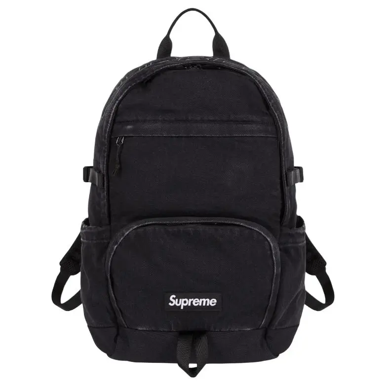 Supreme Denim Backpack Unisex Black