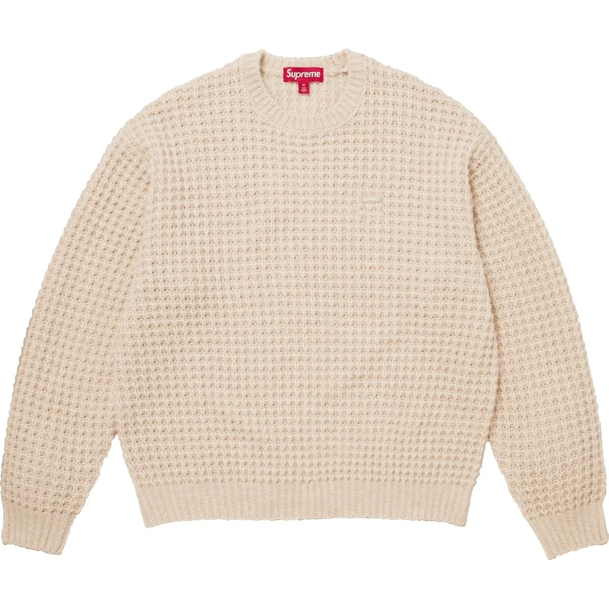 Supreme FW25 Small Box Waffle Sweater Unisex