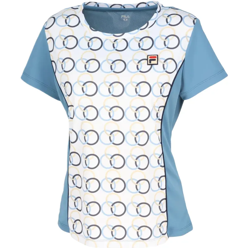 FILA Tennis Tops Women's Blue Crew Neck Moderate