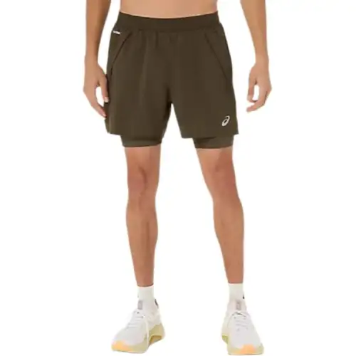 ASICS Casual Shorts Men's Brown Sandstone