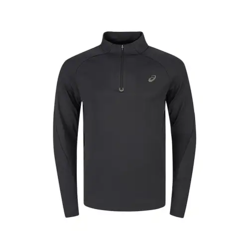 ASICS T Shirts Men's Black Stand Collar Moderate