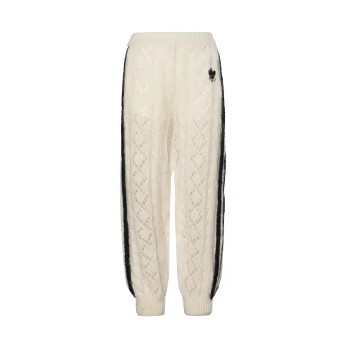 GUCCI X Adidas Mohair Knit Jogging Pant Ivory