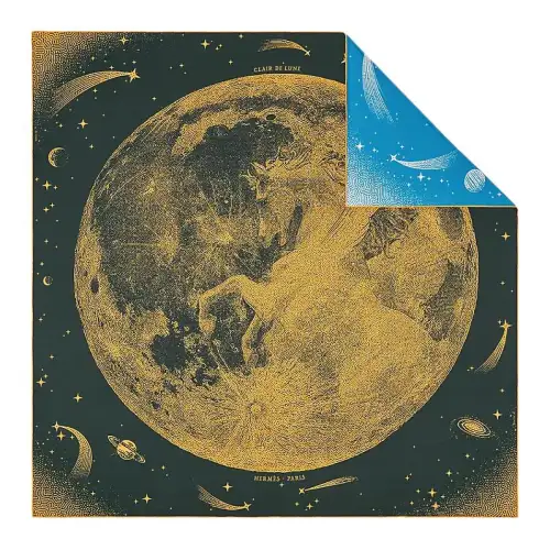 HERMES Scarves Unisex Moonlight