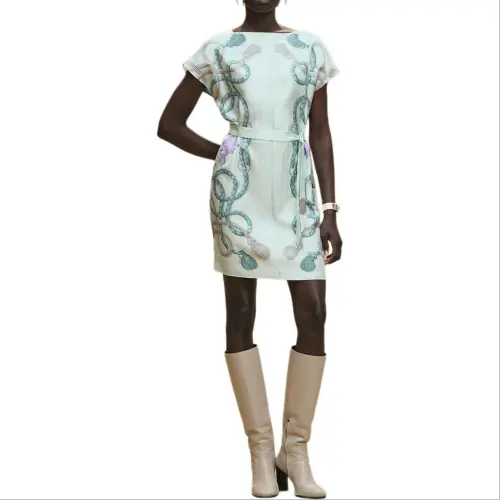 HERMES FW25 Short Sleeved Dress Women's