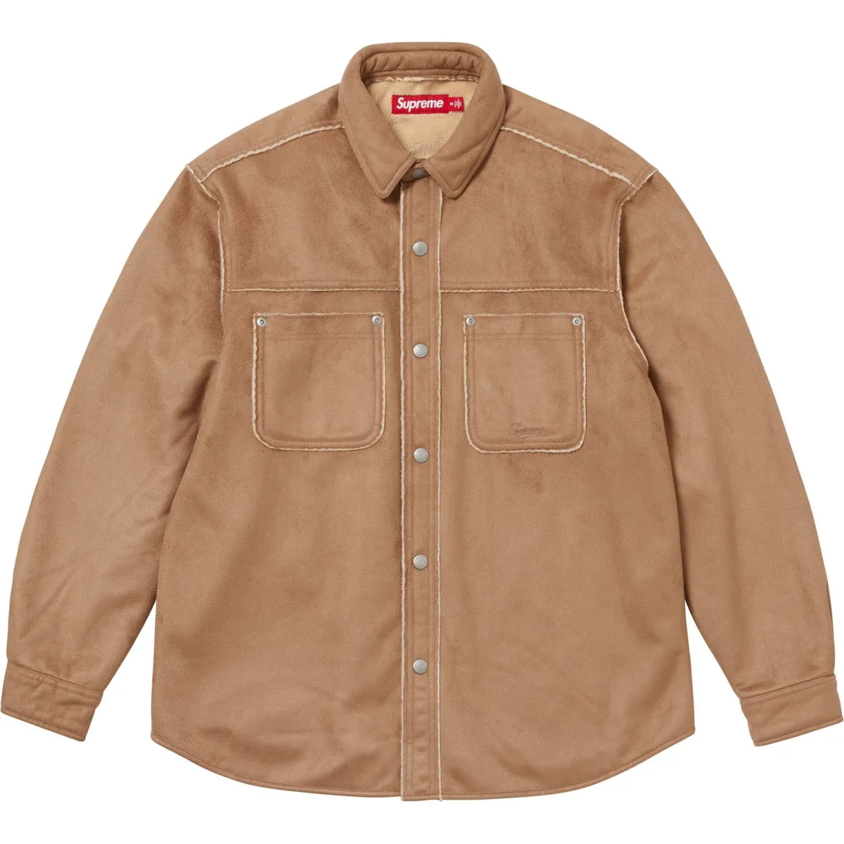 Supreme FW25 WEEK19 Faux Suede Snap Shirt Unisex