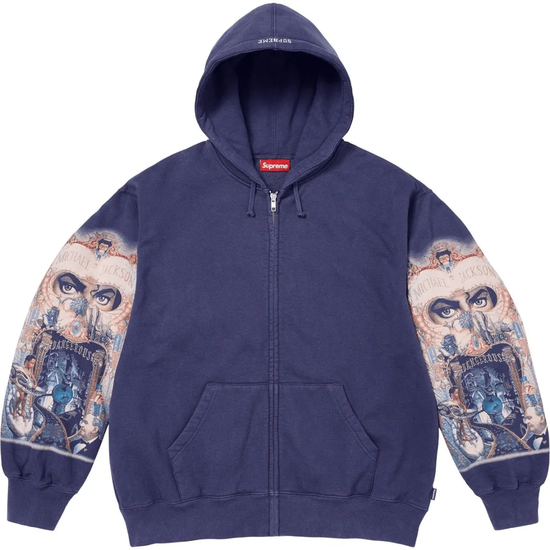 Supreme x Michael Jackson grapic-print hoodie