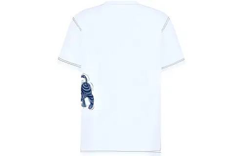 DIOR Quarterly New Products T Shirts Men's White Crew Neck Moderate Straight Fit