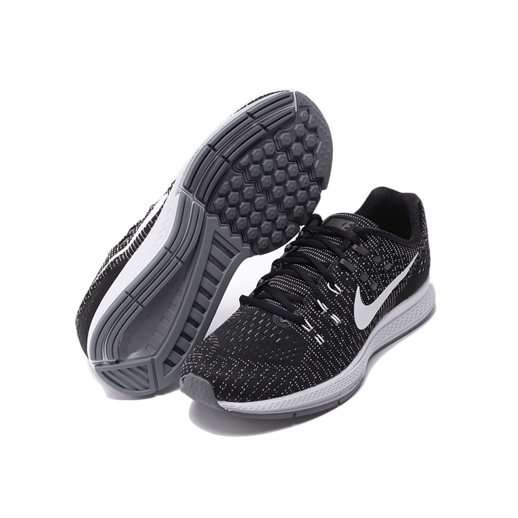 Nike Zoom Structure 19 Breathable Support Running Shoes Unisex Black