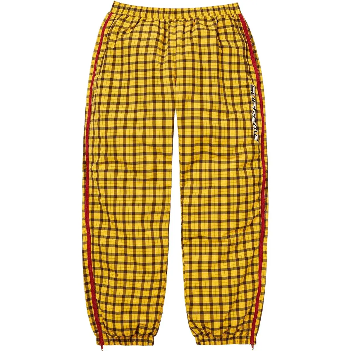 Supreme FW25 Plaid Warm Up Pant Knitted Sweatpants Unisex