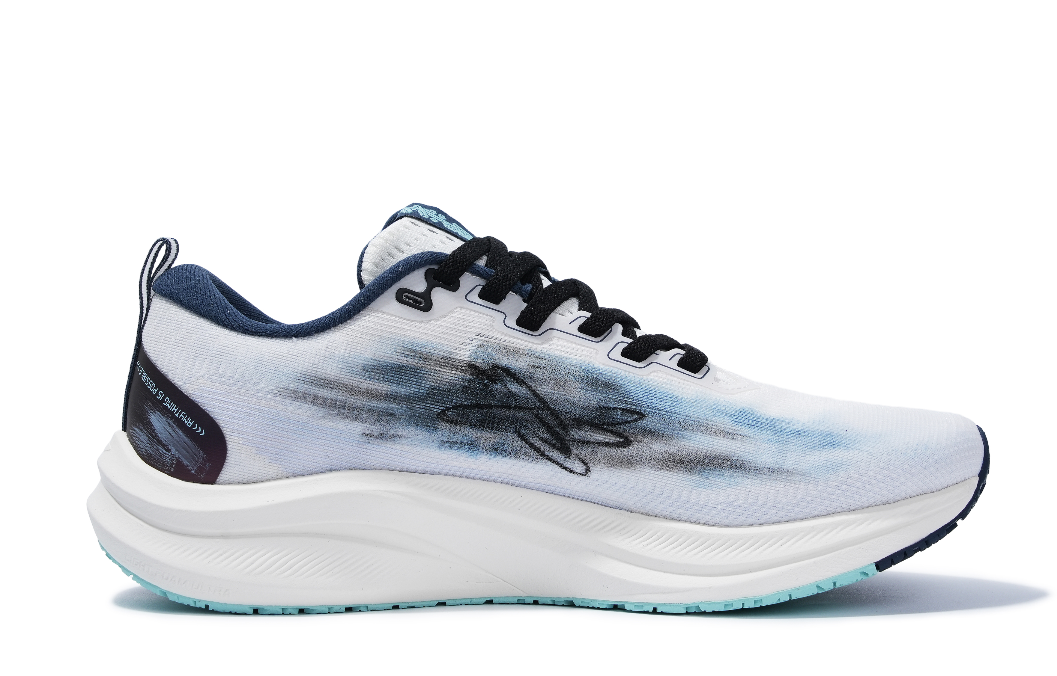 Li Ning Red Hare 8 Running Shoes Men’s Low Top White/Black/Blue