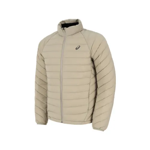 ASICS Down Jackets Men's Gray Stand Collar Moderate Other