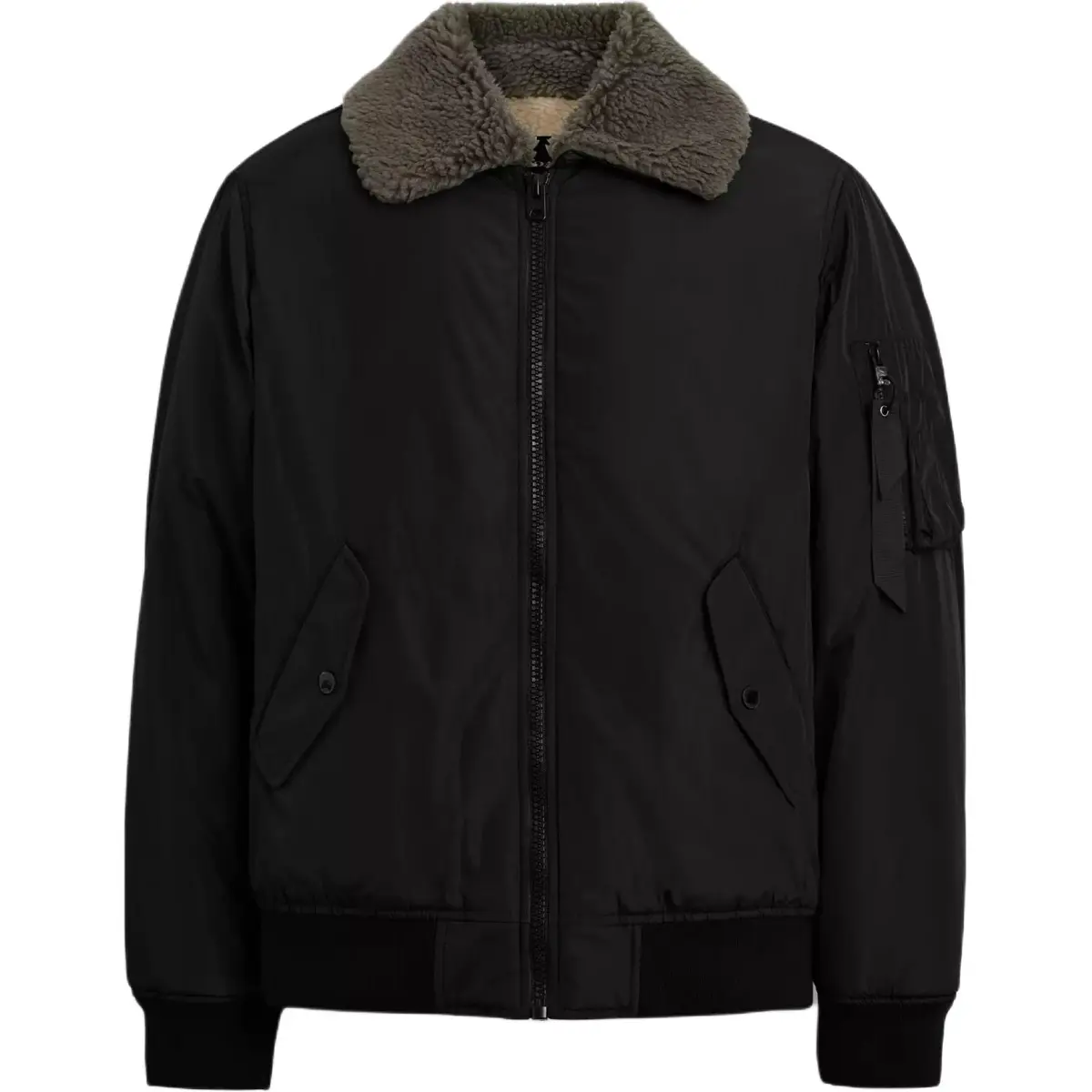COACH Puffer Jackets Men's Black Lapel Moderate
