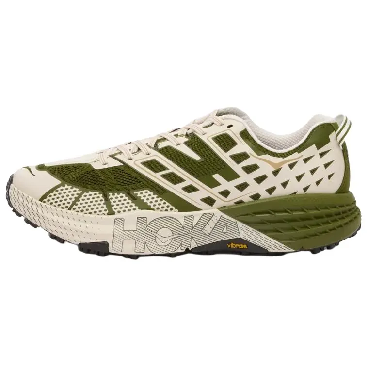 HOKA ONE ONE SPEEDGOAT 2 Slip Resistant And Breathable Support Low top Running Shoes Unisex Moss Green