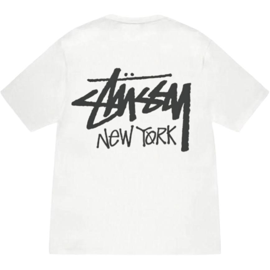 Футболка Stussy SS25 Нью-Йорк (белая)