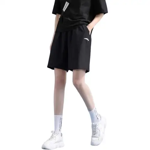 ANTA Casual Shorts Women's 7506 3 Basic Black Pocket No Zips Moderate