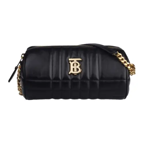 Burberry Leather Shoulder Bag Women's Black