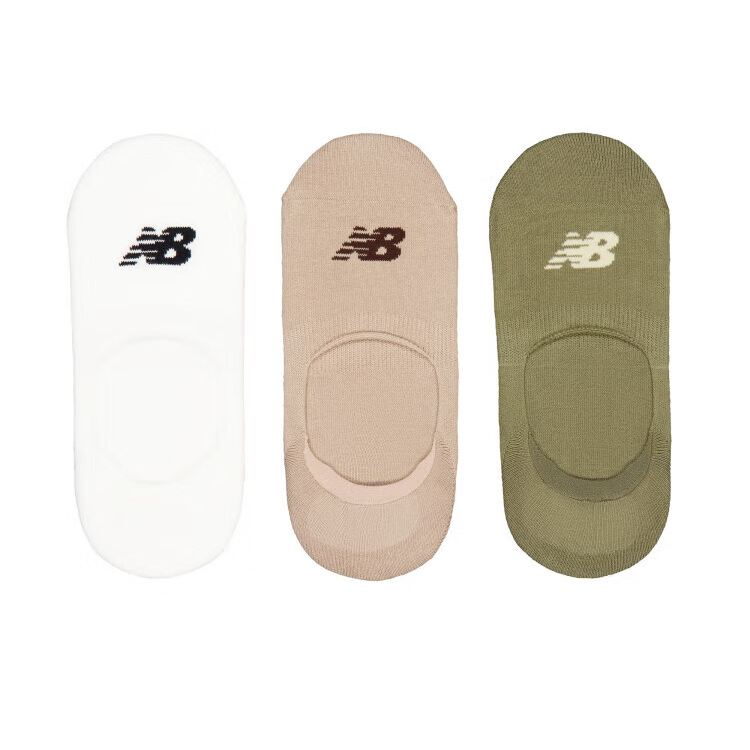 New Balance No Show Socks Unisex 3 Pack Mixed Color