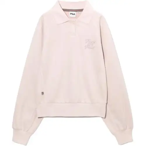 FILA Polo Shirts Women's Pink Polo Collar Thin Other