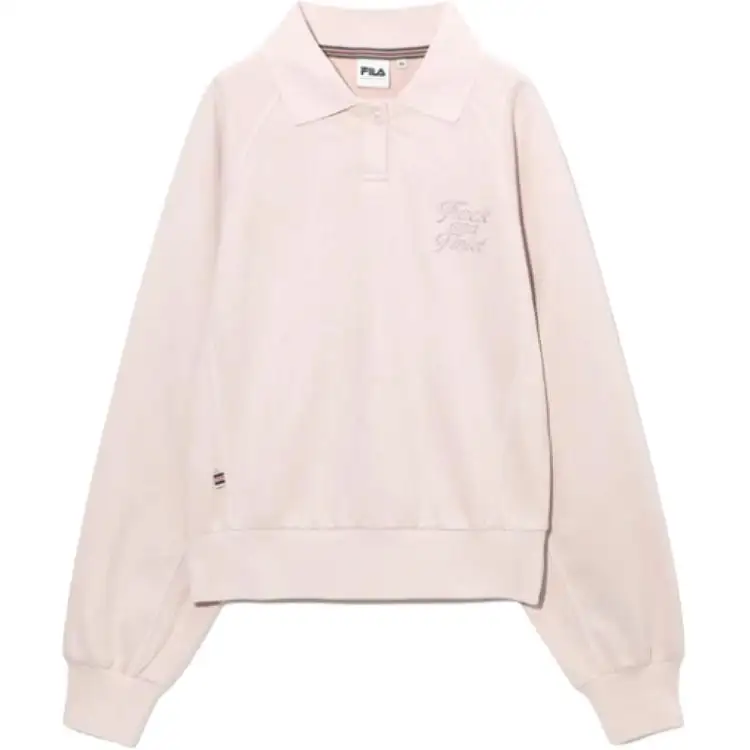 FILA Polo Shirts Women's Pink Polo Collar Thin Other