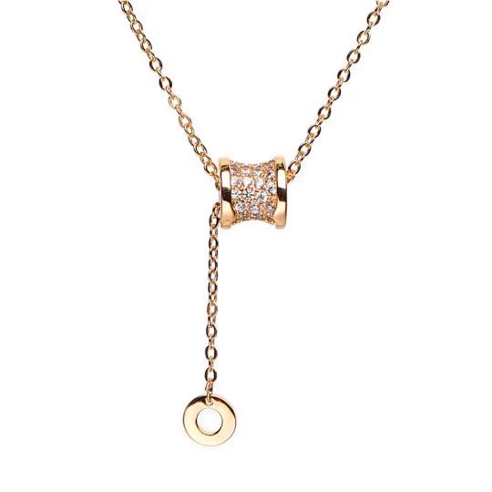 VIVIWELL 925 Silver Zircon Necklaces Women's