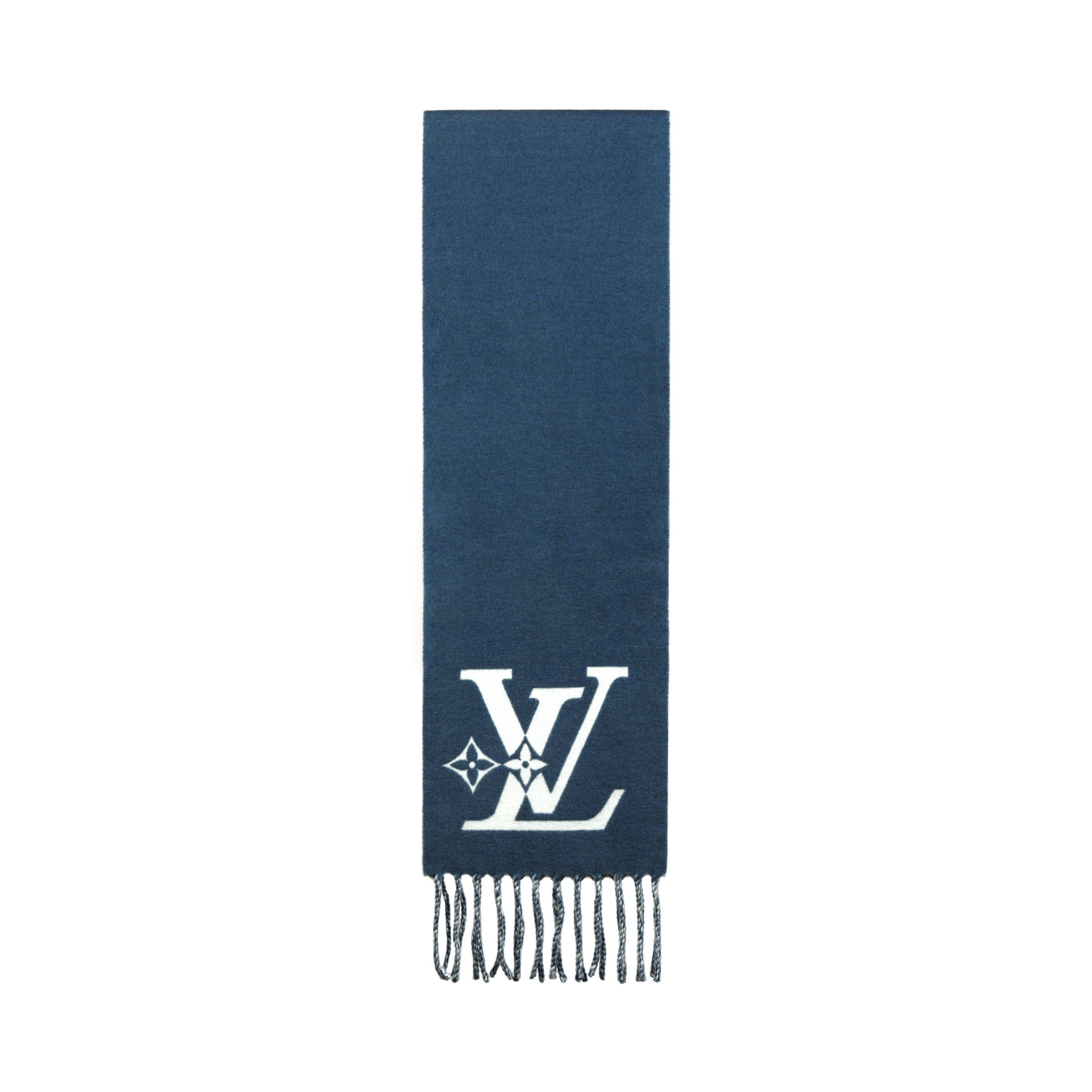 Шарф Louis Vuitton SMASH (сине-верблюжий)