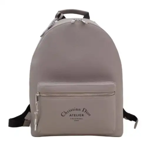 DIOR Cow Leather Backpack Men's Taupe