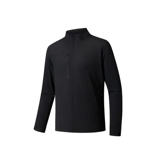 ANTA Jackets Men's Basic Black 1 Stand Collar Moderate Other