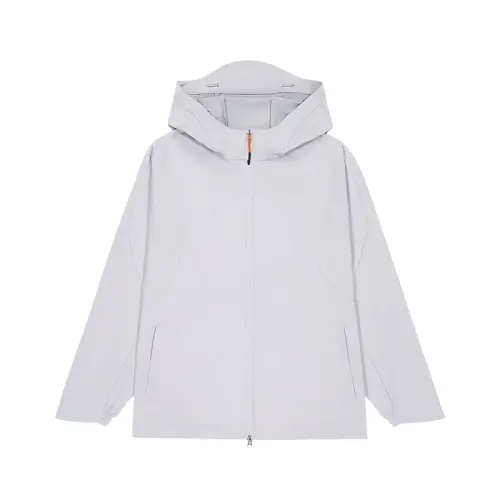 New Balance Jackets Men's Light Gray Hooded Moderate Other