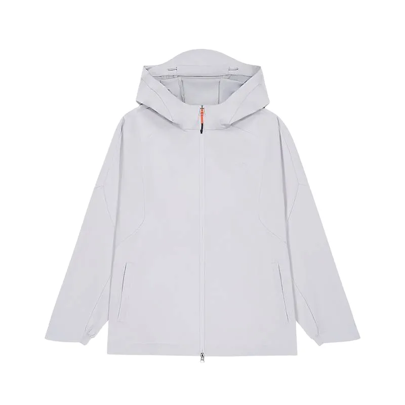 New Balance Jackets Men's Light Gray Hooded Moderate Other