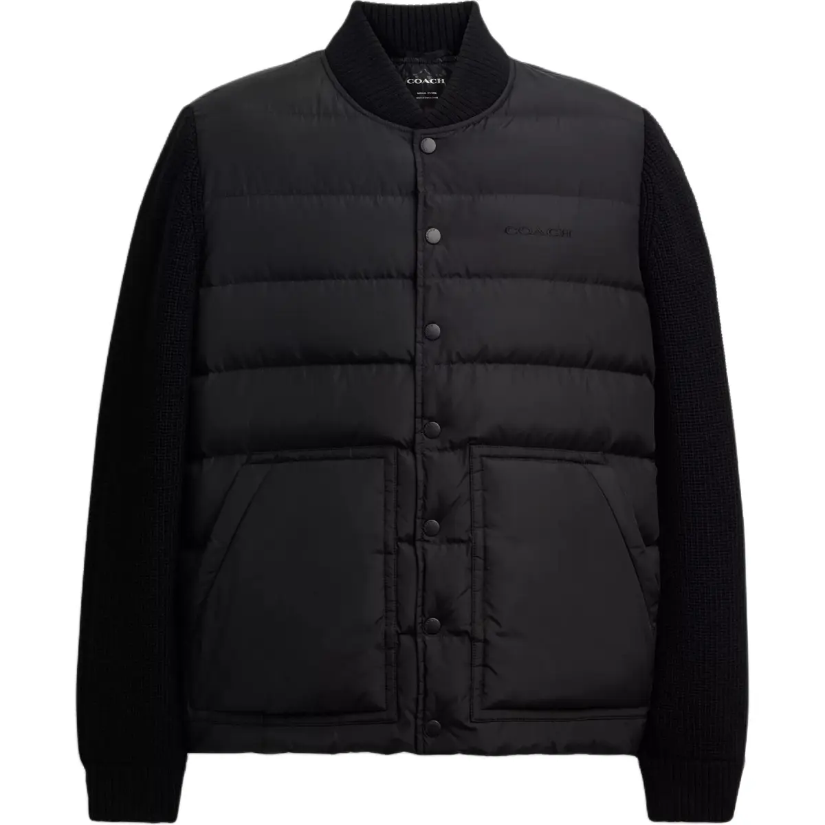 COACH Puffer Jackets Men's Black Moderate
