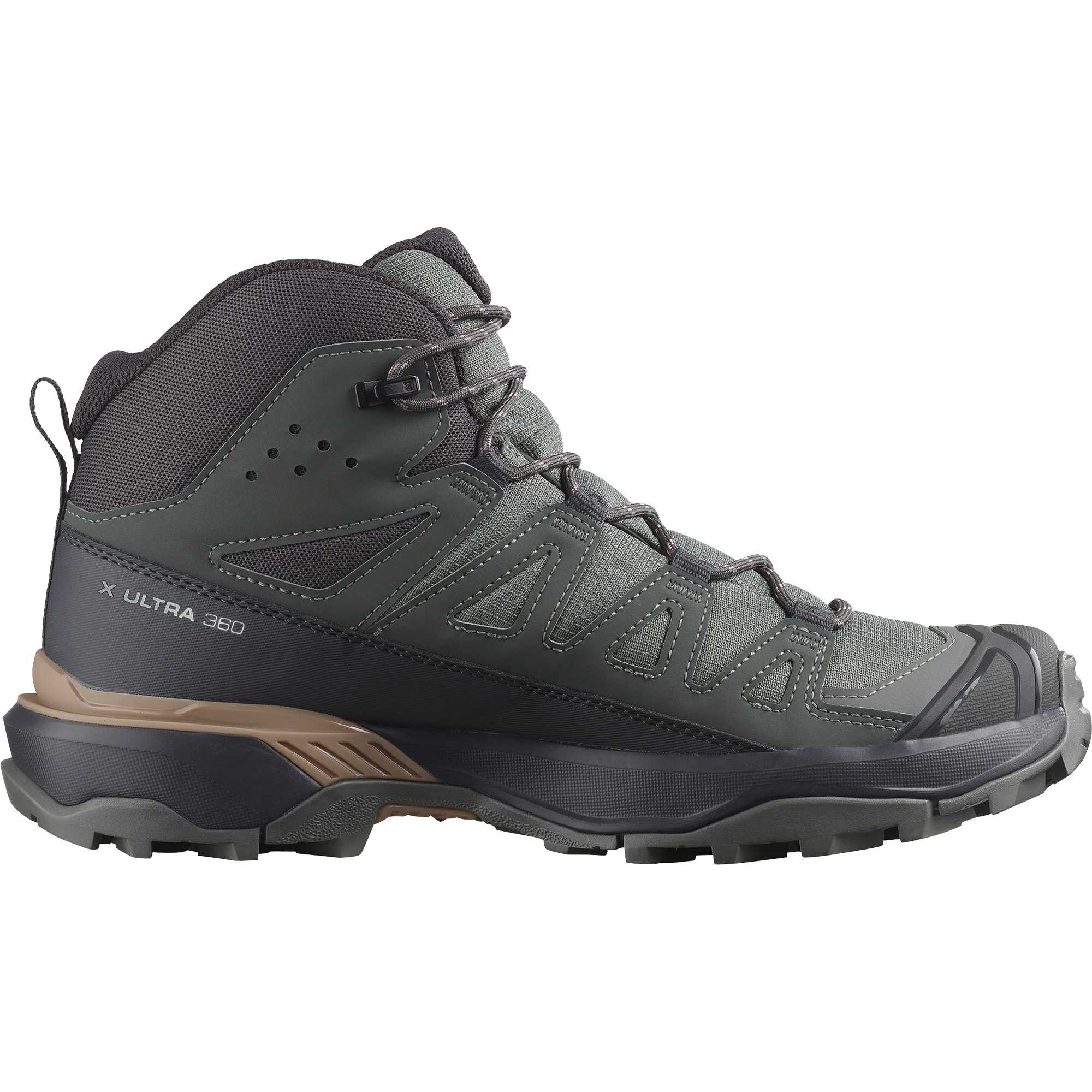 SALOMON X ULTRA 360 Fabric Cushioning Waterproof And Breathable Coverage Support Mid top Hiking Shoes Women’s