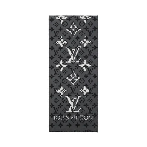 LOUIS VUITTON Wool Knit Scarves Unisex