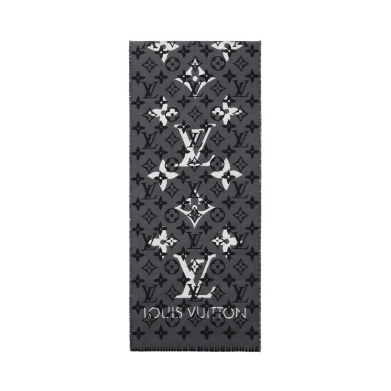 LOUIS VUITTON Wool Knit Scarves Unisex