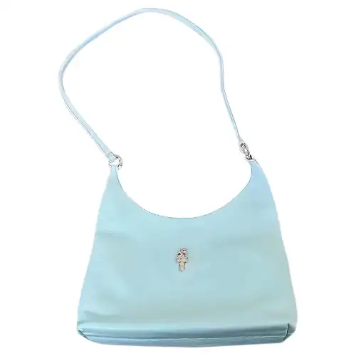 Chrome Hearts Silver Metal Sword Decoration Shoulder Bag, Handbag, Shoulder Bag Women's Baby Blue