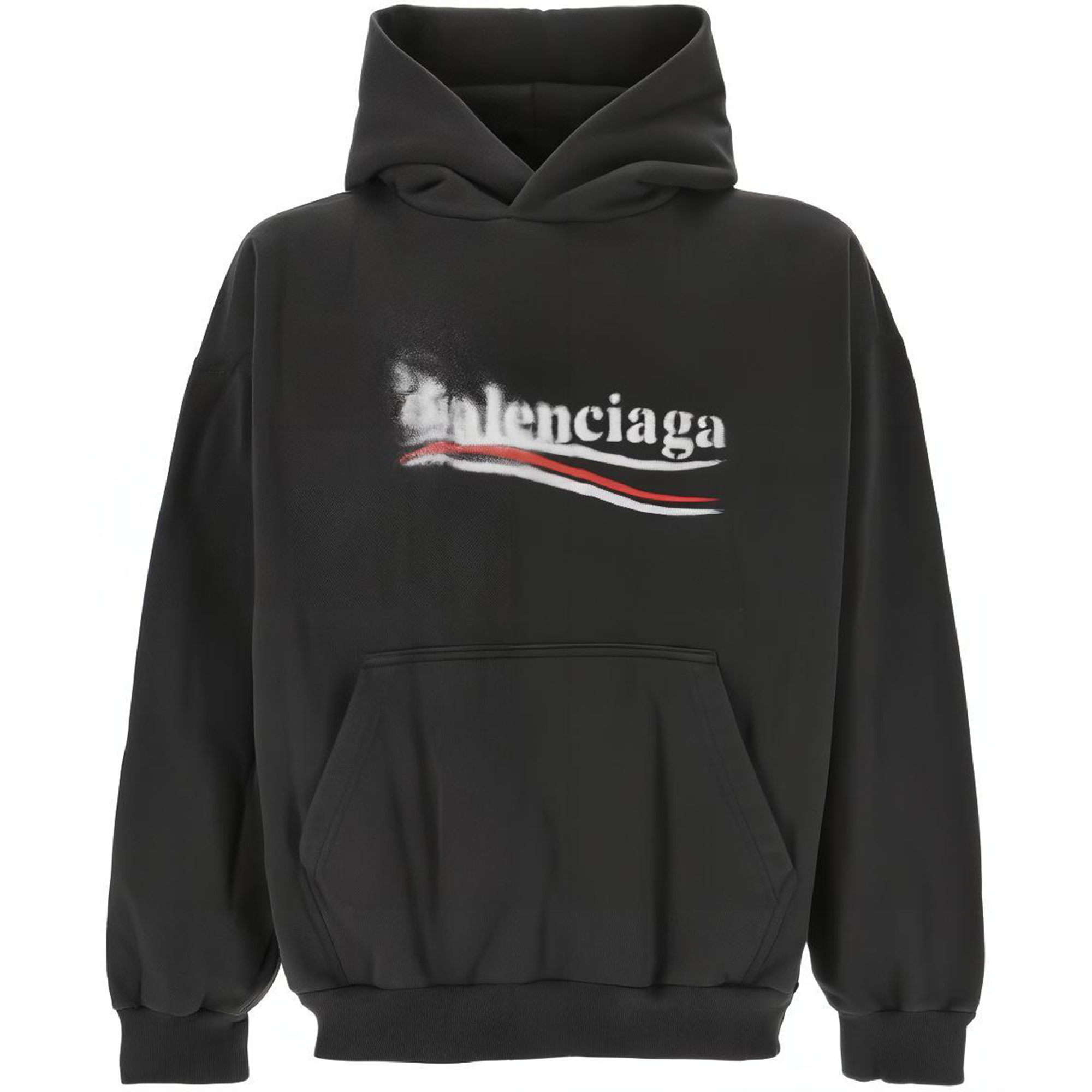Мужское худи Balenciaga Logo (черное)