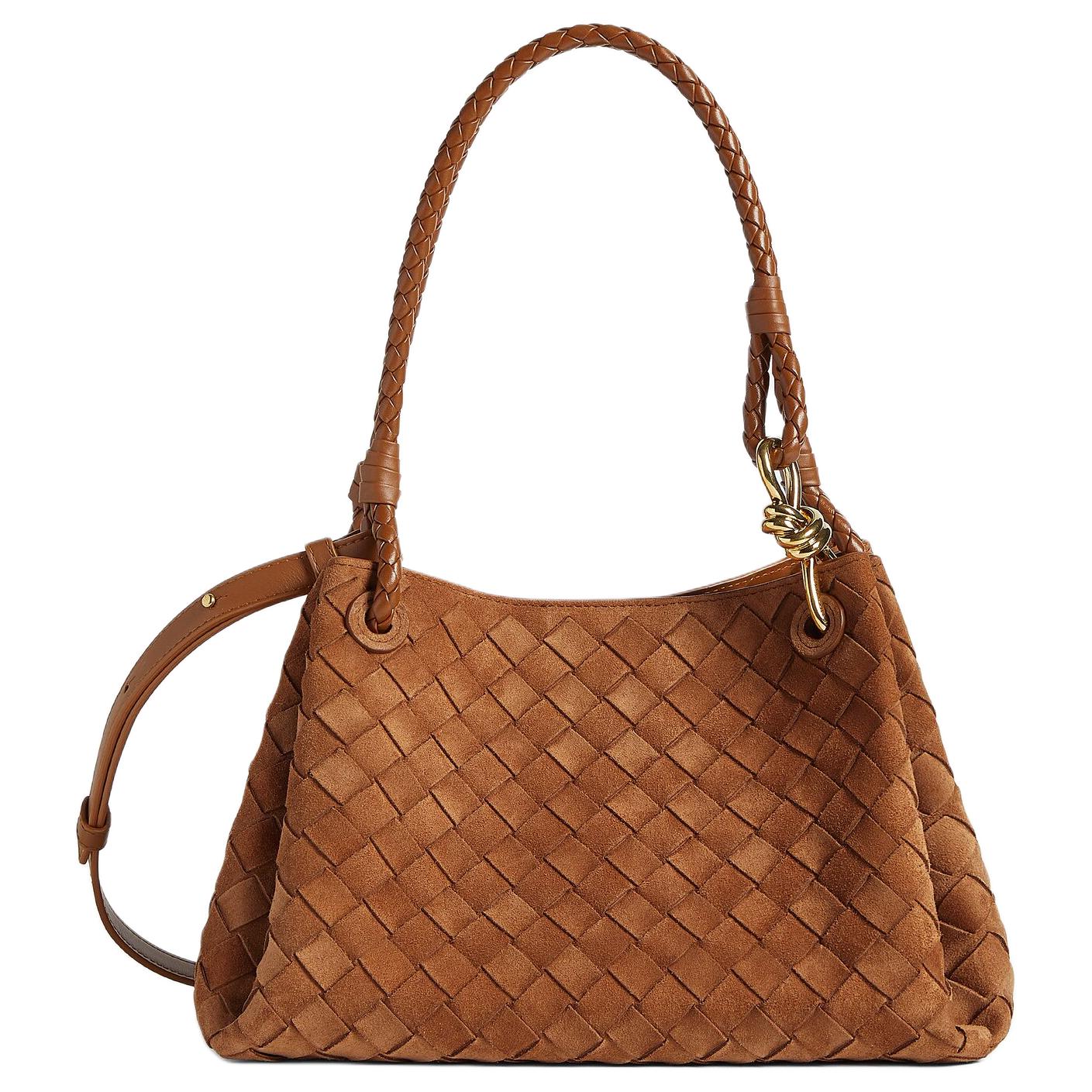 Женская сумка Bottega Veneta Parachute (коричневая)