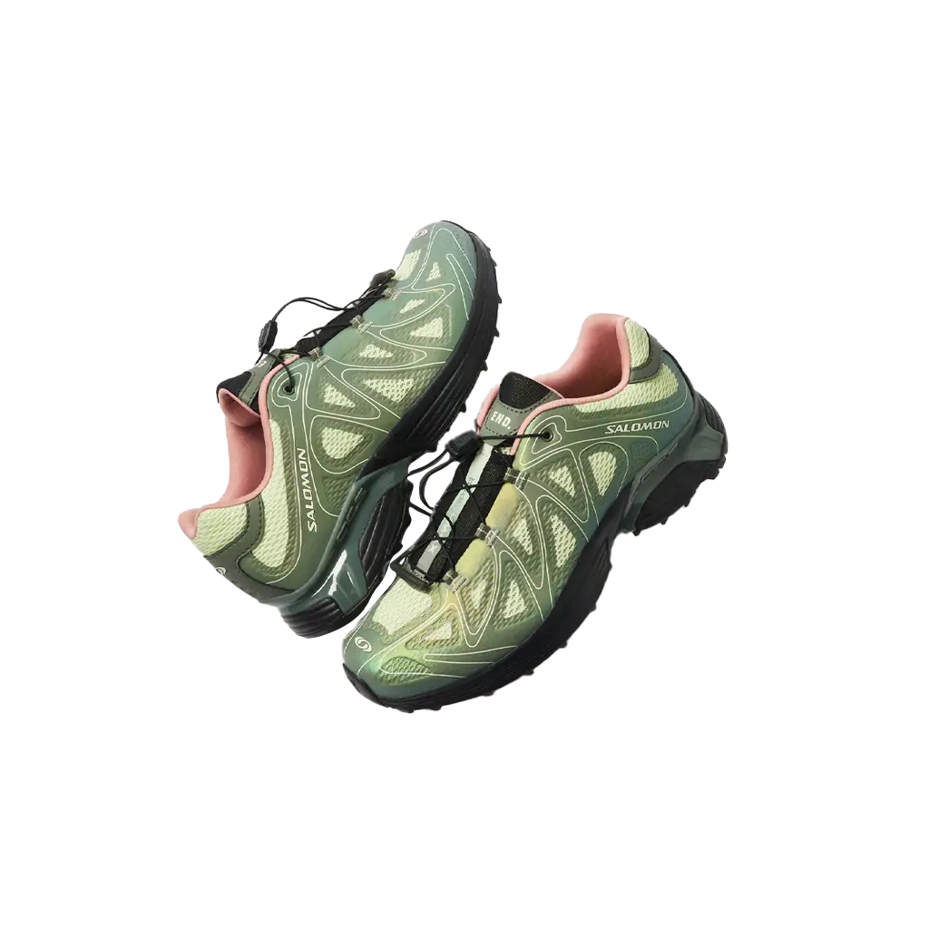 END. x SALOMON XT WHISPER EnergyCell EVA Running Shoes Unisex Green Black