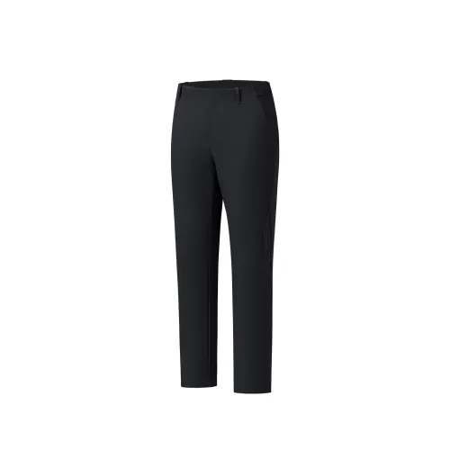 ANTA Casual Pants Men's Basic Black 2 Moderate Straight Fit Pants