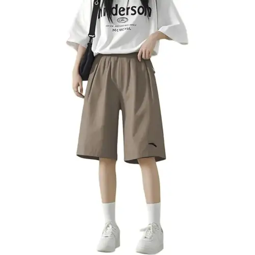 ANTA Casual Shorts Women's 7520 1/Luo Yu Gray Moderate