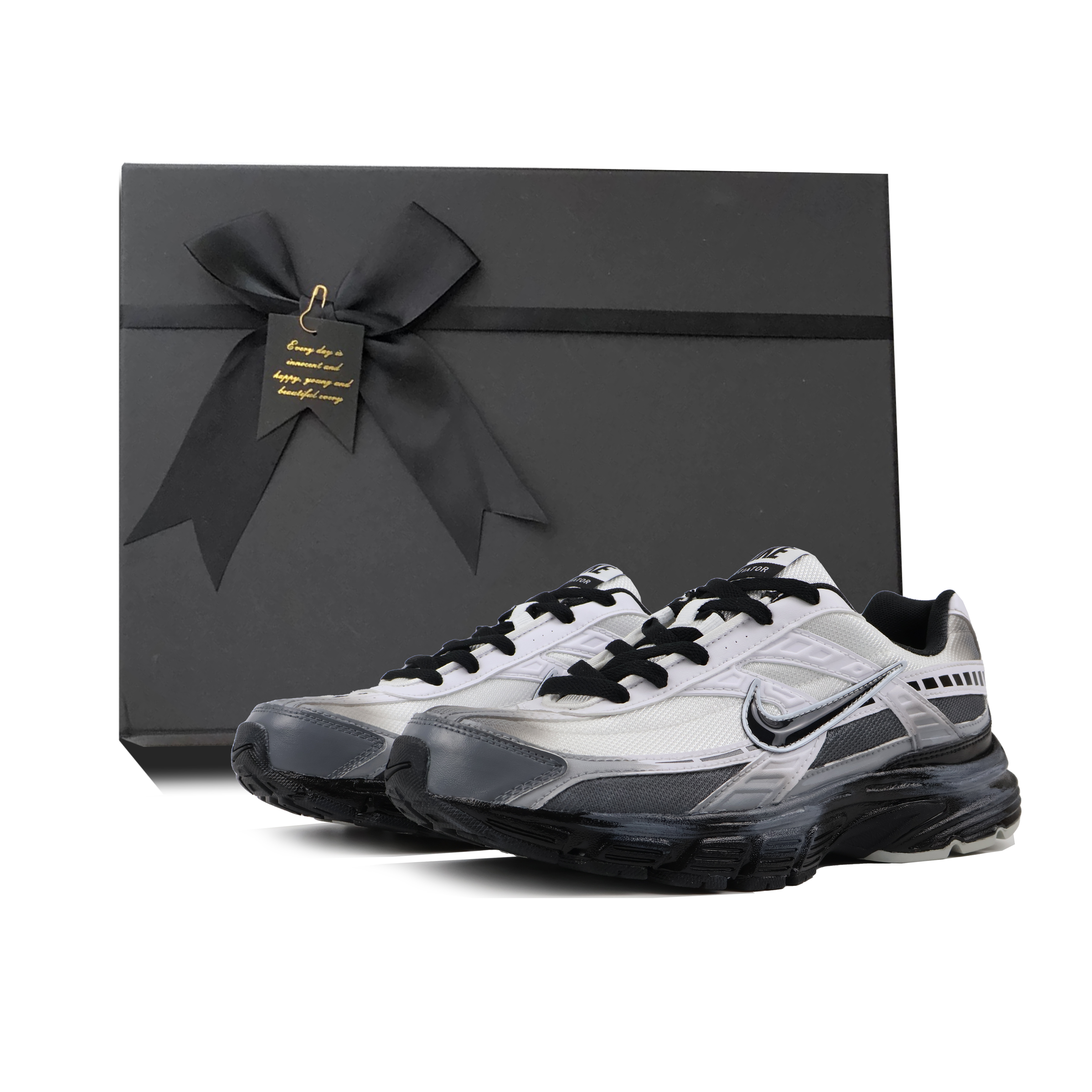 Nike Initiator Cushioning Slip Resistant Abrasion Resistant Low top Casual City Commuting Running Shoes Unisex