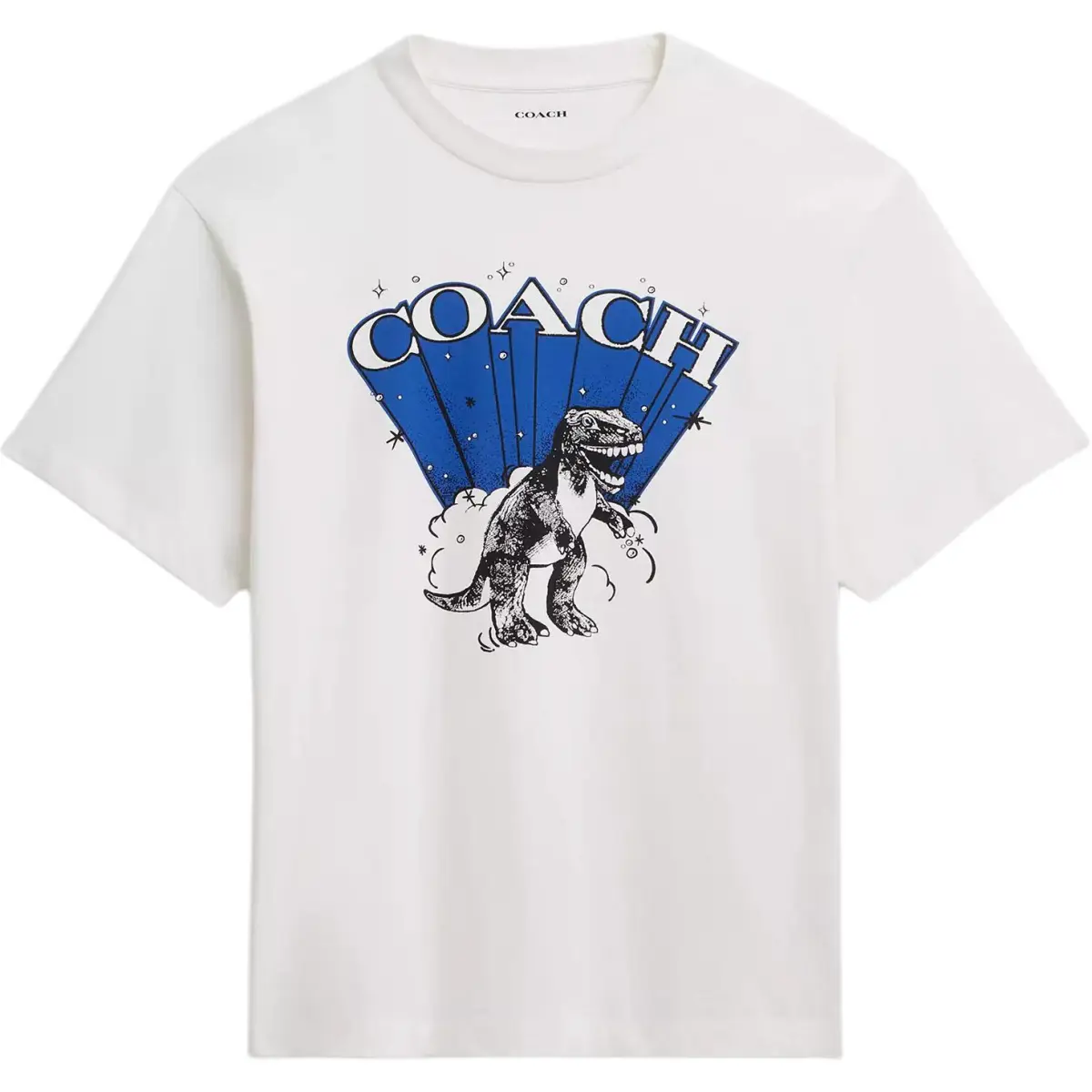 COACH T-Shirts Men's White Crew Neck Moderate