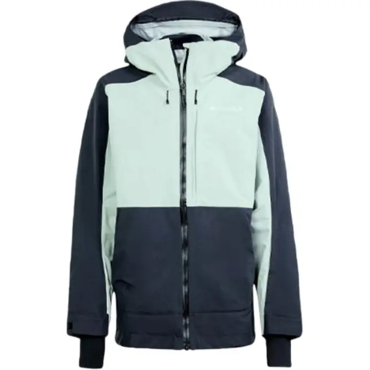 Adidas Terrex Techrock 3 Layer Post Consumer Nylon Rain.Rdy Jacket Coat Men's Black