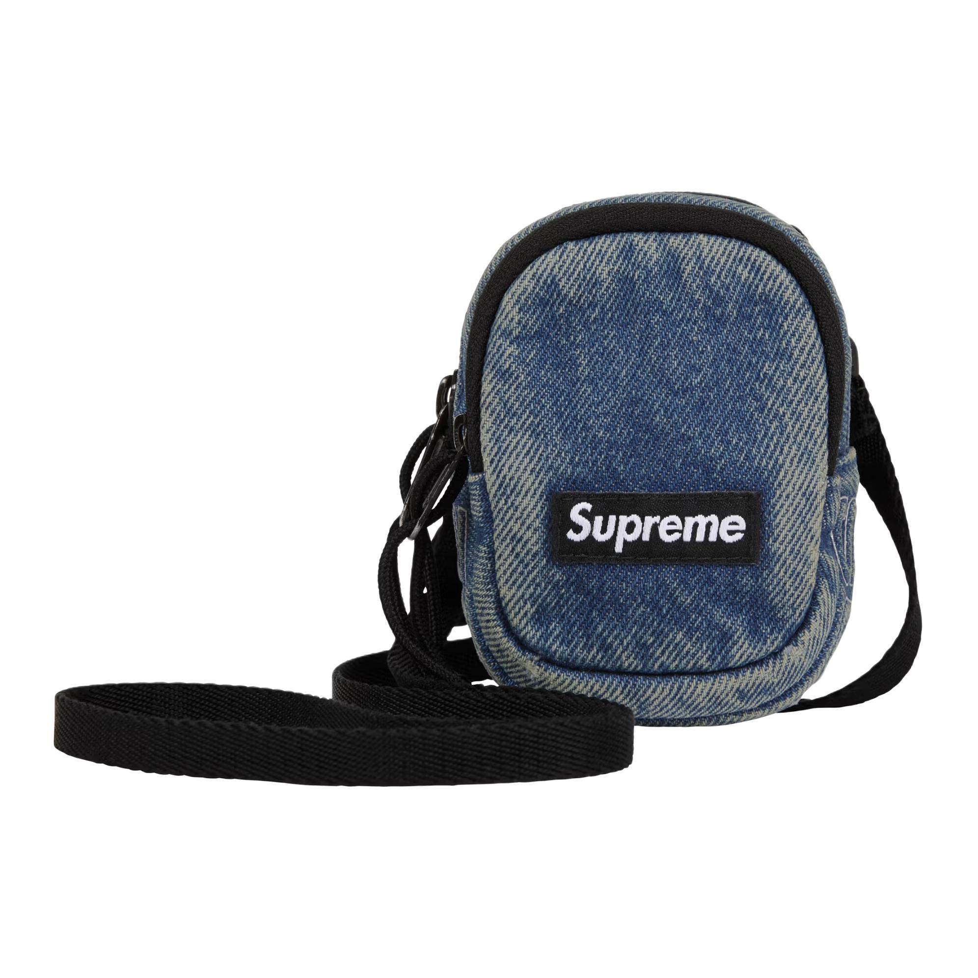 Сумка Supreme Mini Denim Shoulder Bag (синяя)