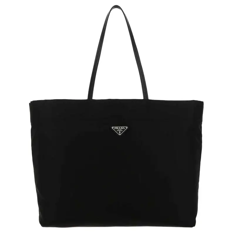 PRADA Nylon Tote Bag, Shopping Bag, Handbag, Shoulder Bag Women's Black