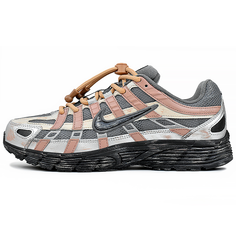 Nike P 6000 Abrasion Resistant Slip Resistant Abrasion Resistant Slip Resistant Low top Running Shoes Unisex Pink Gray